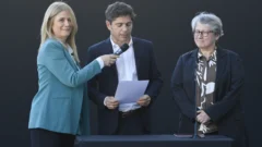 Kicillof le tomó juramento a Flavia Terigi, nueva directora general de Cultura y Educación