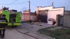 Incendio en un taller de chapa y pintura