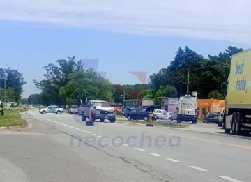 Accidente de tránsito en Ruta 88 y cruce con Ruta 77