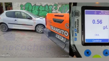 Alcoholemia positiva: secuestran un vehículo.
