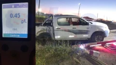 Accidente: alcoholizado impacto contra una columna