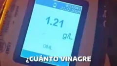 “Tomé vinagre”: la excusa de un conductor en un control de alcoholemia