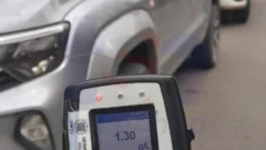 Alcoholemia positiva con alta graduación en un conductor