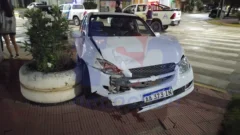 Accidente en la madrugada en Av. 10 y 81