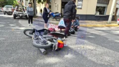 Accidente de tránsito en la esquina de 54 y 61