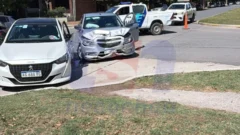 Accidente en pleno centro: fuerte choque en 58 y 53