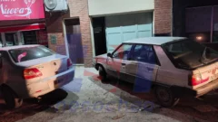 Choque en la madrugada con alcoholemia positiva.