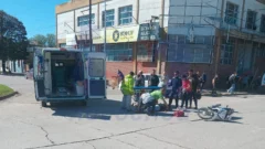 Un hombre al Hospital tras un choque en avendia 58