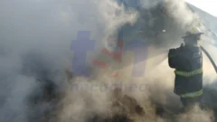 Incendio de campo cerca del núcleo urbano de Necochea