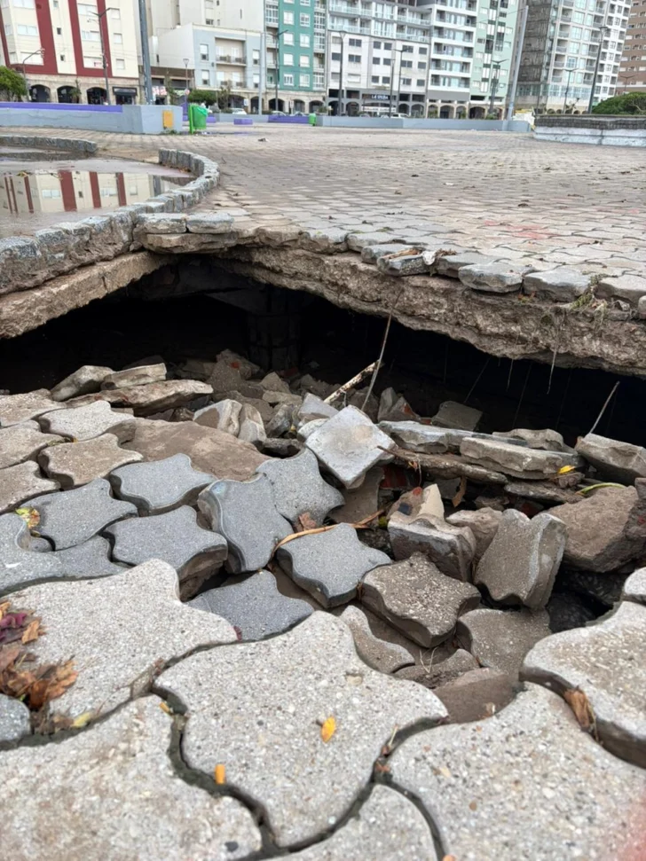 Hay desmoronamientos en la rambla y en las letras Necochea y se pide ...