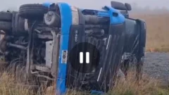 Espectacular vuelco en la Ruta 51: un camionero salvó su vida de milagro