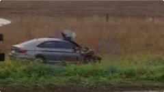 Choque en el acceso a Necochea: dos vehículos terminaron en la banquina de la Ruta 228