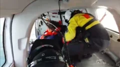 Rescate en alta mar: evacuaron en helicóptero a un pescador descompensado