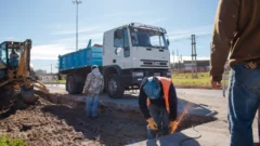 Avanza la obra en la Almirante Brown y ya se observa la transformación del principal acceso a Puerto Quequén