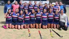 Jugadoras necochenses en el campeonato argentino de selecciones sub 16 de Hockey