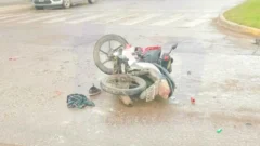 Un motociclista fue hospitalizado tras un choque en avenida 59 y 70